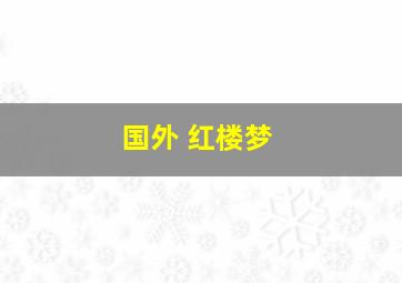 国外 红楼梦